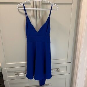 LOVELY DAY Spaghetti Strap Waist Tie Zipper Back Dress Women's Size M